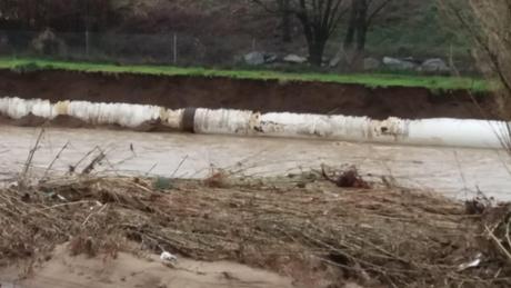 Tubería ITAM Tordera - ETAP Ter antes de la reparación